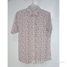 Camisa casual de homem havaiano com estampa digital